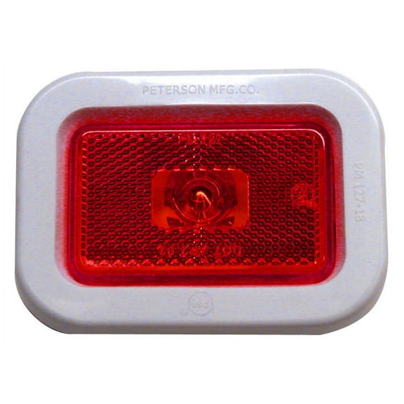 Peterson Manufacturing V127KR 3"x1.94" Strobe Light (Inc M/C P2 Rectangle Kit)