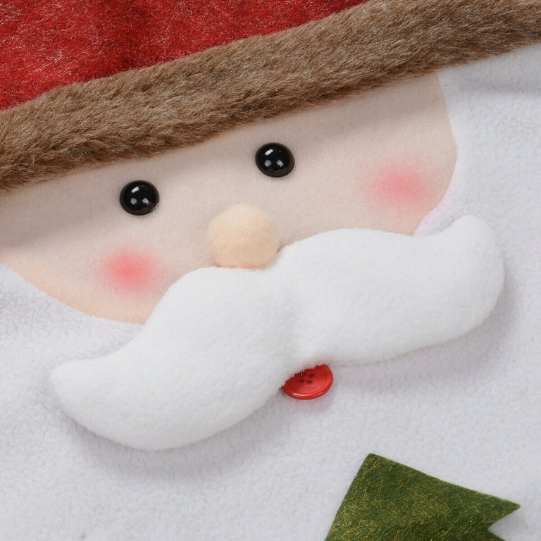 Hirigin 54x48cm Christmas Decoration Chair Cover Soft Flannel