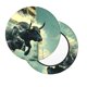 thumbnail image 2 of Disketp Bull Charging Through Waves Funda Redonda para Taburete, Funda de Cojín para Silla de Bar Suave y Elástica-13 inch, 2 of 7