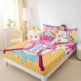 thumbnail image 3 of Erosebridal Ice Cream Drip Dessert Boy Queen Sheet Sets 4 Pieces,Teens Sport Baseball Letter Monogrammed B Bed Set, 3 of 5