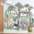 thumbnail image 2 of Pegatinas de Pared JAMW Animales de la Selva Tropical Decoración de Arte, 2 of 5