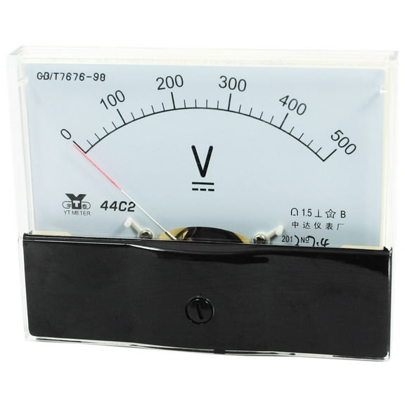 Unique Bargains Analog Panel Voltmeter DC 0 - 500V Measuring Range 1.5 Accuracy 44C2