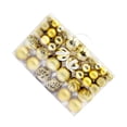 thumbnail image 1 of Inteprter 101 piezas de adornos de bolas navideñas fáciles de usar para una decoración eficaz, elementos esenciales navideños de plástico Kits de decoración para fiestas oro 101PCS, 1 of 6
