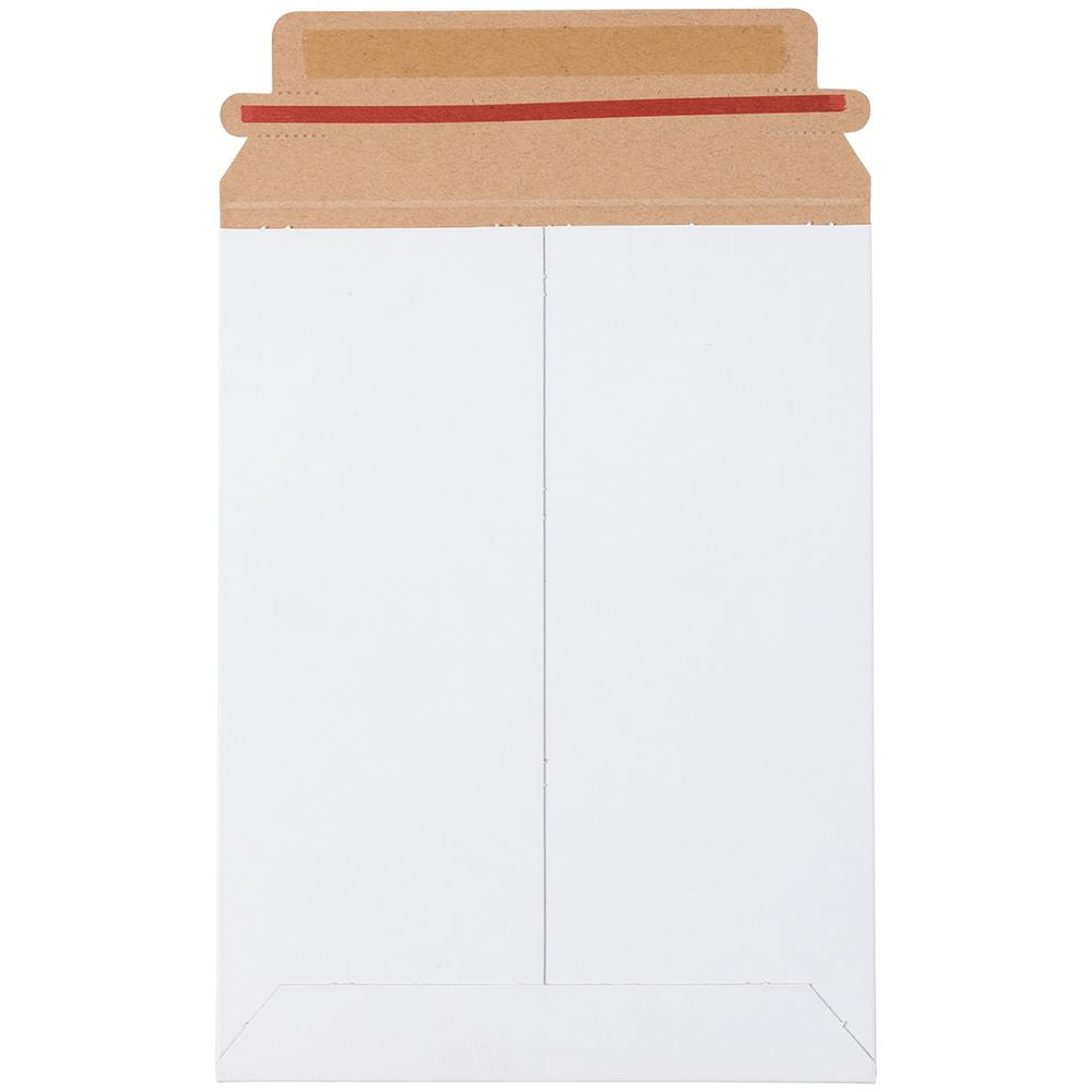 JAM Paper & Envelope Stay-Flat Photo Mailing Envelopes with Peel