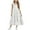 White, variant on Nskgu Girls Maxi Summer Short Flutter Sleeve Casual Dress with Pockets for 4-13 Years