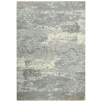 Alora Decor Radiant 10' x 13' Abstract Gray/Ivory/Gray Hybrid Area Rug