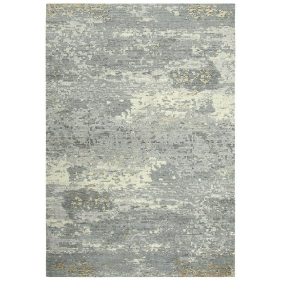 Alora Decor Radiant 10' x 13' Abstract Gray/Ivory/Gray Hybrid Area Rug