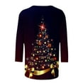 thumbnail image 5 of Black and Friday Womens Clothing under $5 2024 Christmas Blouses for Women Long Sleeve,XL Christmas Tops for Women - Size Inclusive,Christmas Blouses for Women Dressy - Black S, 5 of 5
