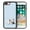 French Bulldog Dog Lying Down Looking Up, variant on WIRESTER Shockproof Soft Rubber Cover Case for Apple iPhone 7/8 Plus 5.5", Schnauzer Dog Butt Looking Back On Light Blue Background