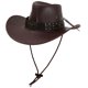 thumbnail image 3 of Sombrero de vaquero Moda de moda al aire libre para accesorios de cosplay accesorios de senderismo Marrón, 3 of 8