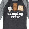 thumbnail image 3 of Instant Message - Camping Crew Smores - Toddler & Youth Raglan Graphic T-Shirt, 3 of 7