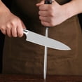 thumbnail image 3 of 2 Pcs Stainless Steel Sharpening Rod Sharpener Kitchen Cutter Sharpening Tool, 3 of 6