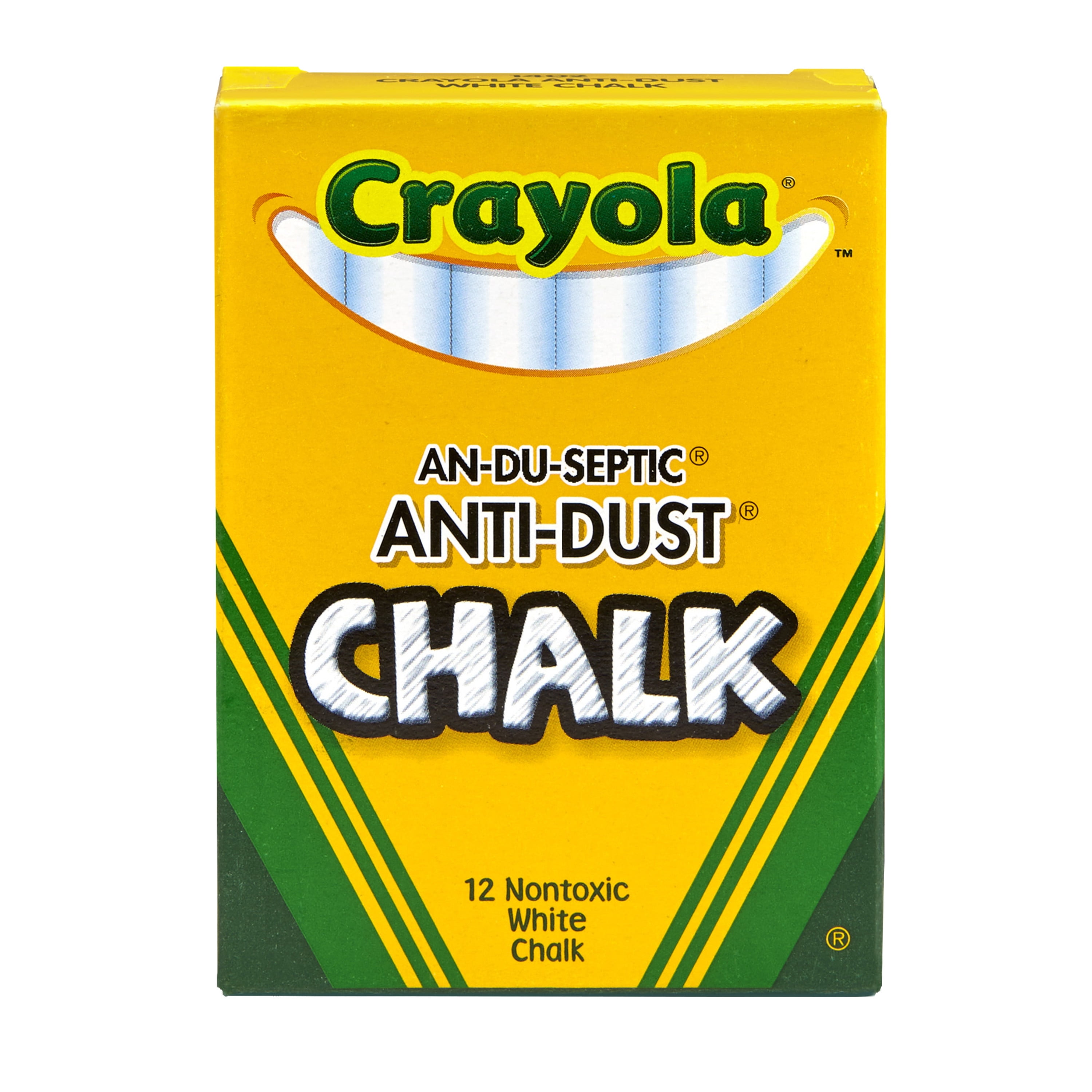 72 Pieces Total Crayola Colored Chalk Non-Toxic 6x12 Pack Free Shipping 