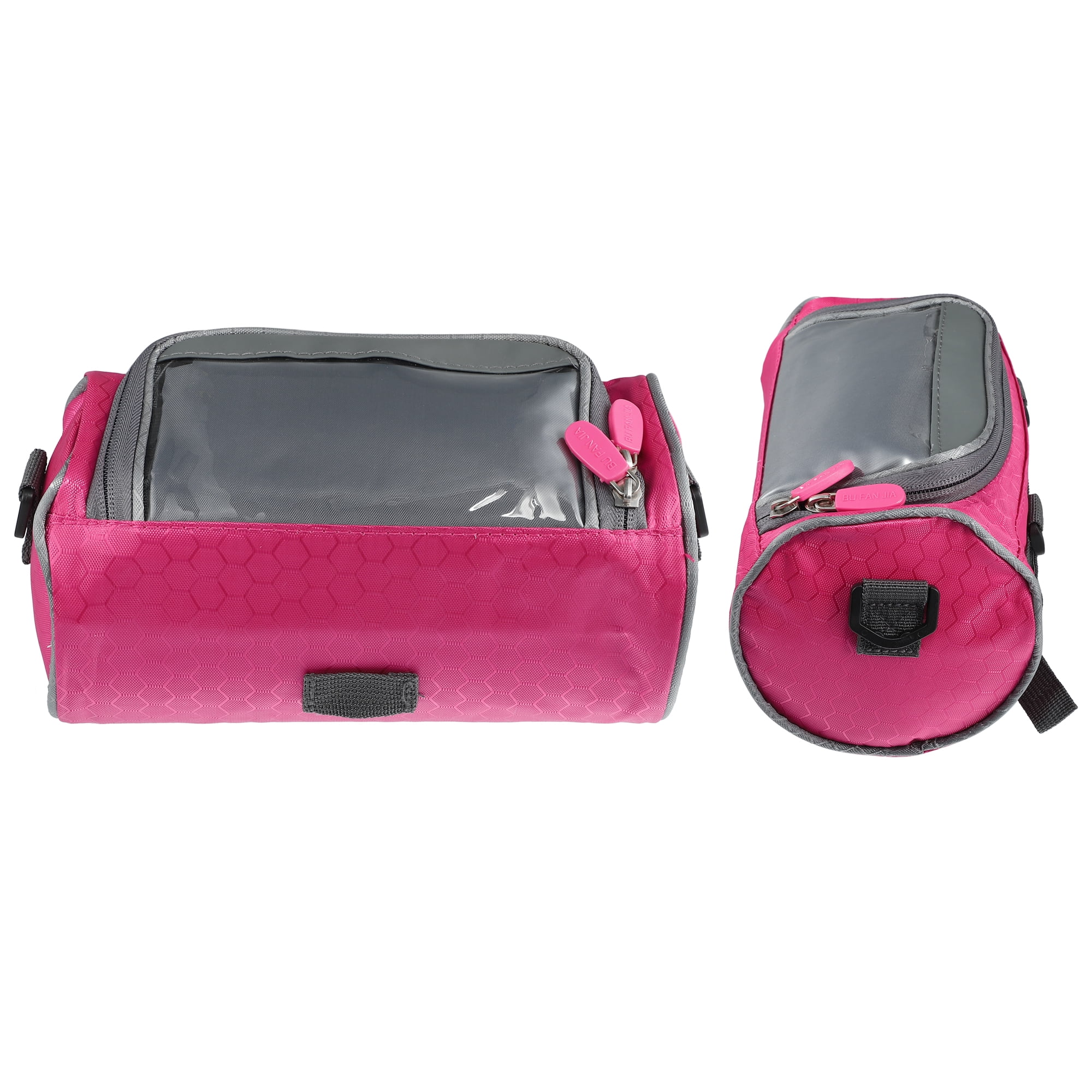 Unique Bargains Bike Handlebar Bag with Touch Screen Holder Red