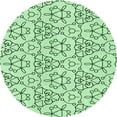 thumbnail image 1 of Ahgly Company Indoor Square Patterned Mint Green Area Rugs, 3' Square, 1 of 6