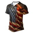 thumbnail image 2 of Mens Casual Pantalones Cortos Impresos Cuello Redondo Suéter Deportes Tee, Fitness Y Casual Hombres Camisetas, 2 of 5