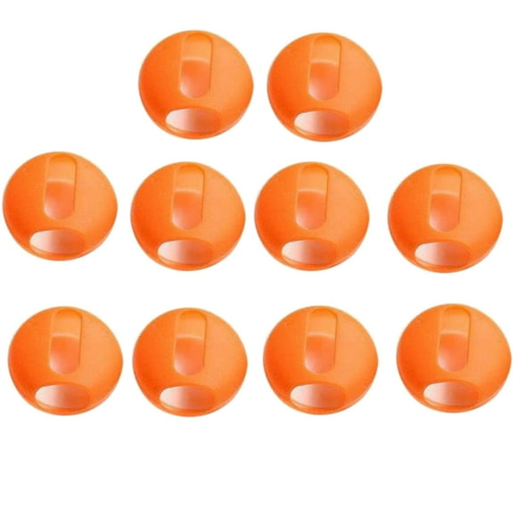 MERIGLARE 10 Pieces Left+ Right Bluetooth Headset Earpads Tips for 6S/5S/7/8/X/XS Orange