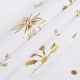 thumbnail image 4 of Christmas Tablecloth 60×84 Inch, Gold Snowflake Christmas Table Cloth for Winter, Christmas Tablecloths, Waterproof Spill-Proof Table Cover for Table, Kitchen, Dining, Holiday, White, 4 of 5