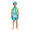 thumbnail image 4 of TBWNWG Boys Long Sleeve Thermal Dinosaur Rash Guard Swimwear With Sun For Kids, 4 of 4