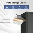 thumbnail image 5 of AUHUP 71" Metal Cabinet with Locking Doors and Adjustable Shelves, Black Garage Storage Cabinet for Warehouse, Basement, Home Office, Tool File Storage Utility Cabinets, 5 of 8