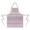 thumbnail image 2 of Purple Pioneer Flower Striped Pattern Apron-Garden Aprons for Women with Pockets-Cotton Linen Waterproof Kitchen Cooking Gardening Aprons Adjustable for Kitchen,Cooking,BBQ and Salon 33x27 Inch, 2 of 7
