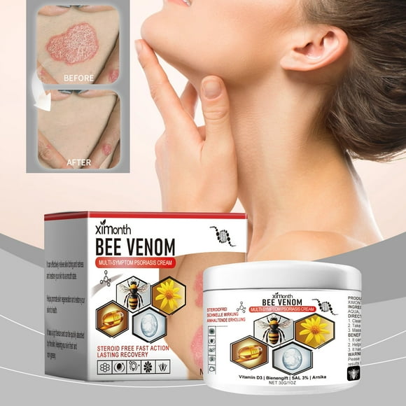 Bee Multi Symptom Psoriasis Balm Cowhide Moss Care Relieves Skin Itching, Redness, And Swelling. Cowhide Moss Moisturizing Skin Care30g