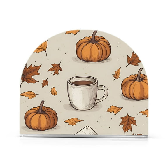 Yayeee Napkin Holder for Table Kitchen Paper Tissue Organization, Fall Pumpkin Pattern