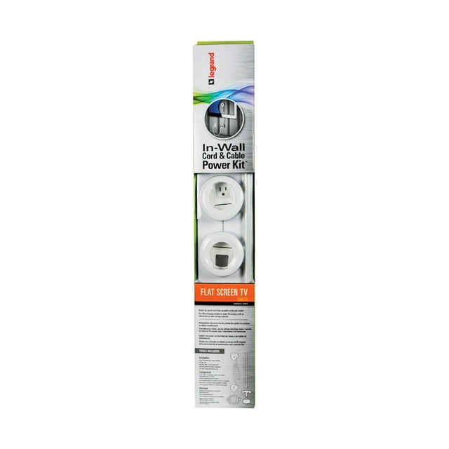 Kit de fundas de cable Legrand CMK70, paquete de 1 paquete para TV de pantalla plana