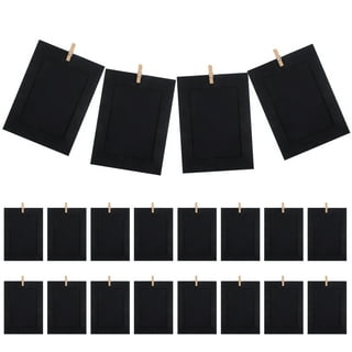 ABOOFAN 20 Pcs 360 photo frame stand table top easel cardboard picture  frames black picture frame Plastic photo holder clip stand picture stand  easel