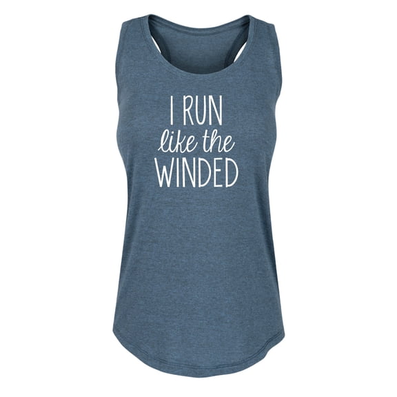 Instant Message - I Run Like The Winded - Ladies Racerback Tank