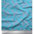 thumbnail image 1 of Soimoi Cotton Duck Fabric Leaves & Hollyhill Dahlia Floral Print Fabric by the Yard 42 Inch Wide, 1 of 1
