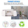 thumbnail image 2 of Soporte multifuncional para cepillos de dientes y accesorios de baño, color blanco, 2 of 5