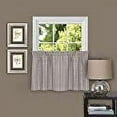 thumbnail image 3 of Achim Sydney Rod Pocket Light Filtering Curtain Tier Pair, Linen, 58" x 24", 3 of 4