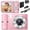Pink, variant on 4K 50MP Digital Camera, 16x Zoom Anti-Shake Compact Camera with 64GB TF Card, 1080P Camera Camcorder Gift for Girls and Boys,Green
