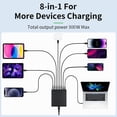 thumbnail image 4 of 300W 8-Port USB-C Fast Charger with PD for Laptops, Smartphones, Gaming Consoles, Computers & Headphones, 5 USB-C & 3 USB-A Ports, 4 of 9