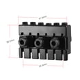 thumbnail image 4 of 6-string Headless Electric Guitar String Locking Nut Set with 2 Wrench 2 Screw Black, 4 of 6