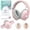 pink, variant on PERRYHOME 2-in-1 Baby Ear Muffs Noise Protection, Adjustable Baby Headphones with Stretchy Band, Noise Cancelling Headphones for Baby & Toddler up to 4 Years, Baby Airplane Ear Protection /Outdoor