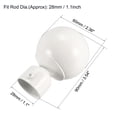 thumbnail image 2 of Unique Bargains Curtain Rod Finials Iron Ball Cap End for 28mm Drapery Poles White 90mm x 60mm 2 Pcs, 2 of 3
