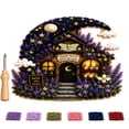 thumbnail image 2 of Whimsical Village 3D Fabric Poke Art Kit, Pre-Cut Fabric Blocks & Punch Tool with Guide, Easy Handmade Decor Gift for Beginners (Moon Moth Pharmacy), 2 of 7