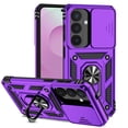 thumbnail image 1 of ShellTech Case for Samsung Galaxy S26+,Shockproof TPU+PC Case Ring Holder Kickstand Military Drop Protection Cover,Purple, 1 of 8