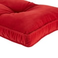 thumbnail image 3 of Hyatt 4-Piece Solid Scarlet Microfiber Kitchen Nook Cushion Set by Greendale Home Fashions, 3 of 6
