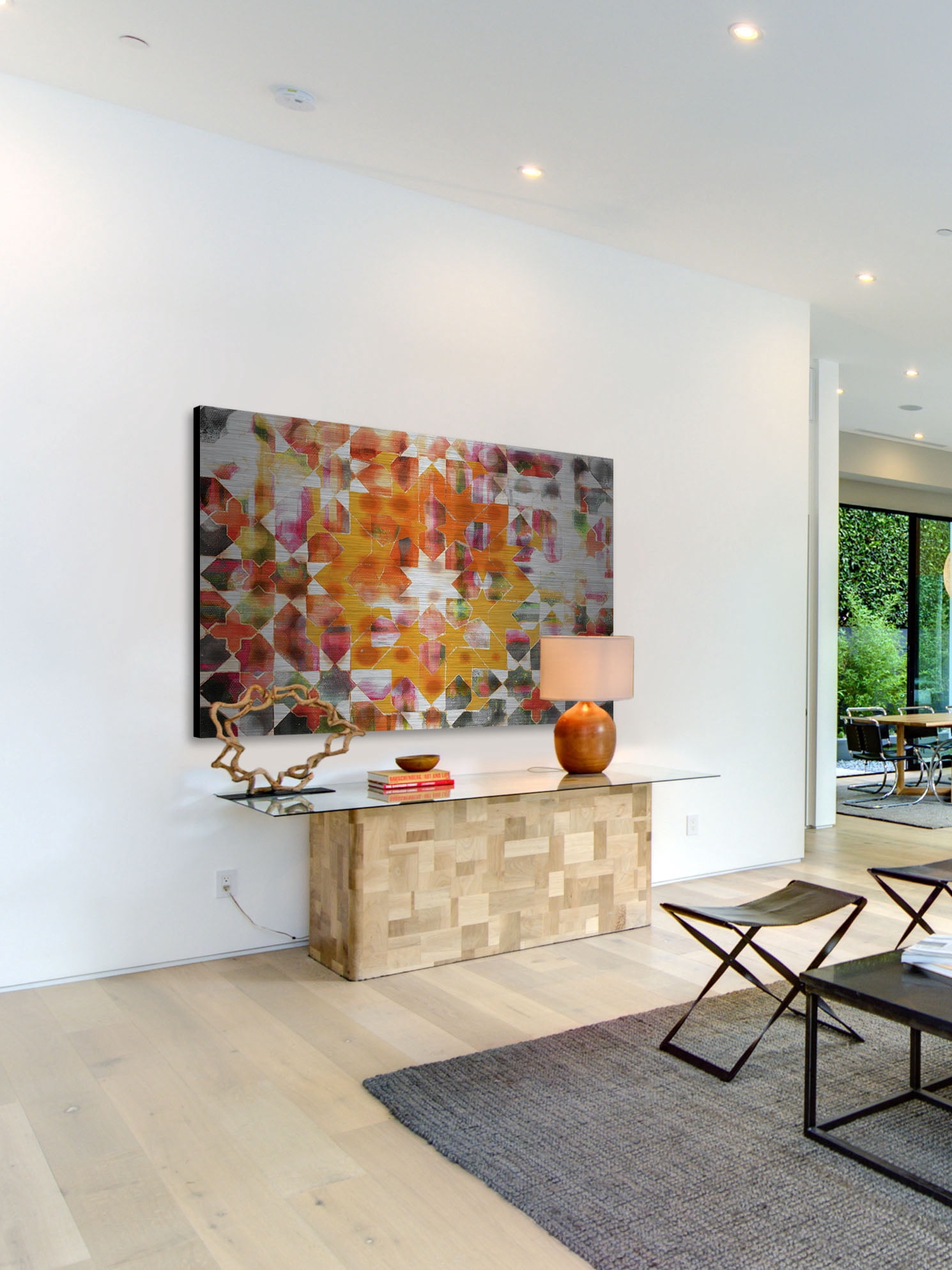 Parvez Taj Zinn Art Print on Brushed Aluminum