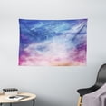 thumbnail image 1 of Navy and Blush Tapestry, Watercolor Style Starry Space Galaxy Nebula Abstract Cosmos Inspired, Wall Hanging for Bedroom Living Room Dorm Decor, 60W X 40L Inches, Blue Pink Salmon, by Ambesonne, 1 of 2