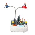 thumbnail image 1 of Inteprter Adorno navideño LED luminoso giratorio caja de música Navidad resina creativa artesanía Navidad luz caja de música Kits de decoración para fiestas No.2 Inteprter HA042032-02, 1 of 6