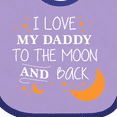 thumbnail image 4 of Inktastic I Love My Daddy to the Moon and Back Boys or Girls Baby Bib, 4 of 4