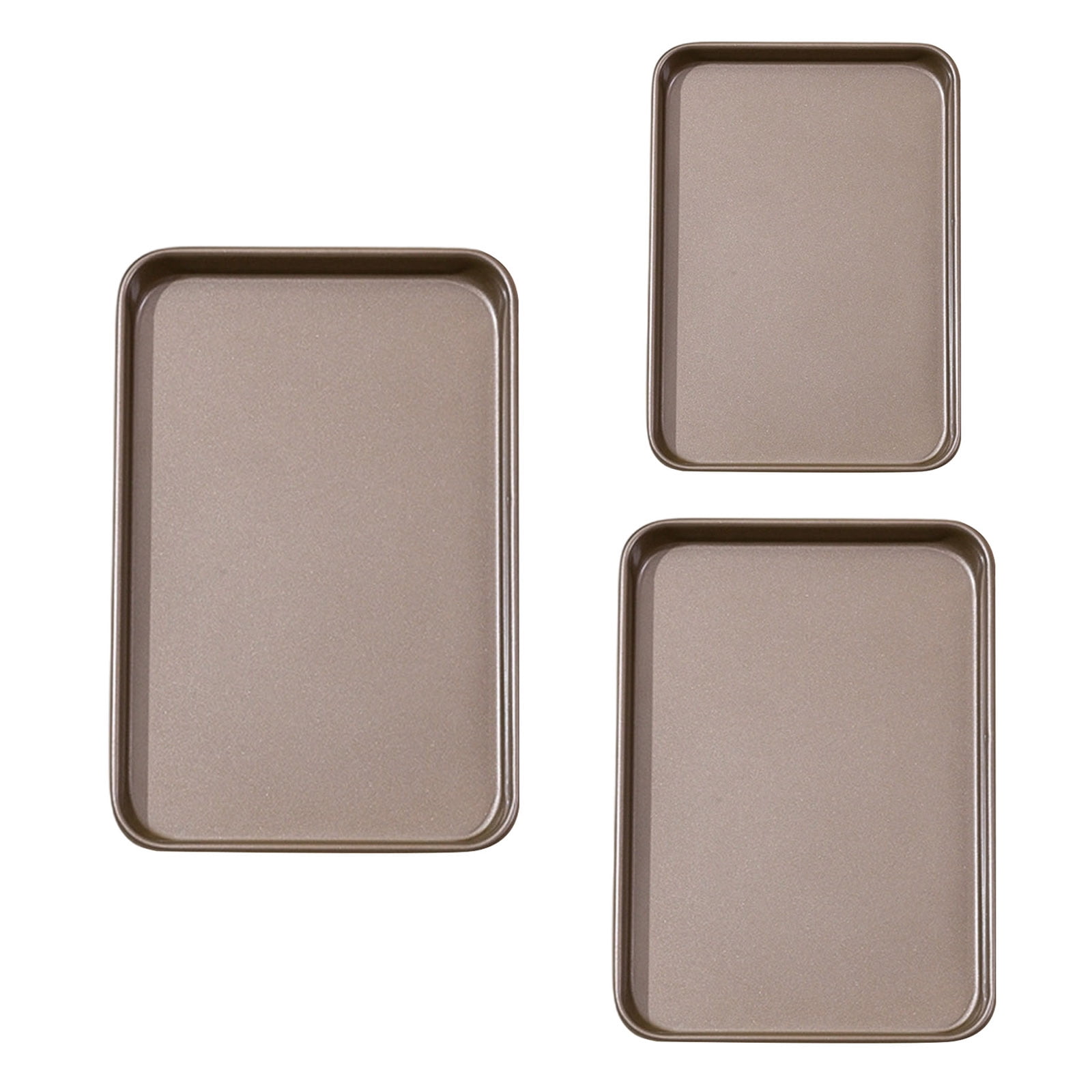Carbon Steel Baking Tray Nonstick Cookie Sheet, Oven-Safe Rectangular Pan for Even Heating & Commercial Cooking