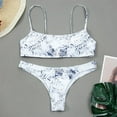 thumbnail image 6 of Women Sexy Push Up Bra Low Waist Thongs Solid Color Bikini Set for Triangle Swim, 6 of 19