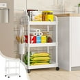 thumbnail image 2 of Fesfesfes 3 Tier Kitchen Shelf Multi layer Pot Storage Rack Home Floor Standing Storage Shelf Kitchen and Bathroom Organizer Simples Storage Rack Space Saving Design, 2 of 5