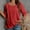 Red, variant on Olyvenn Linen Shirts for Women 2025 Short Sleeve Crewneck Tops Casual Loose Fit Blouses Trendy Summer Button T-Shirt White S