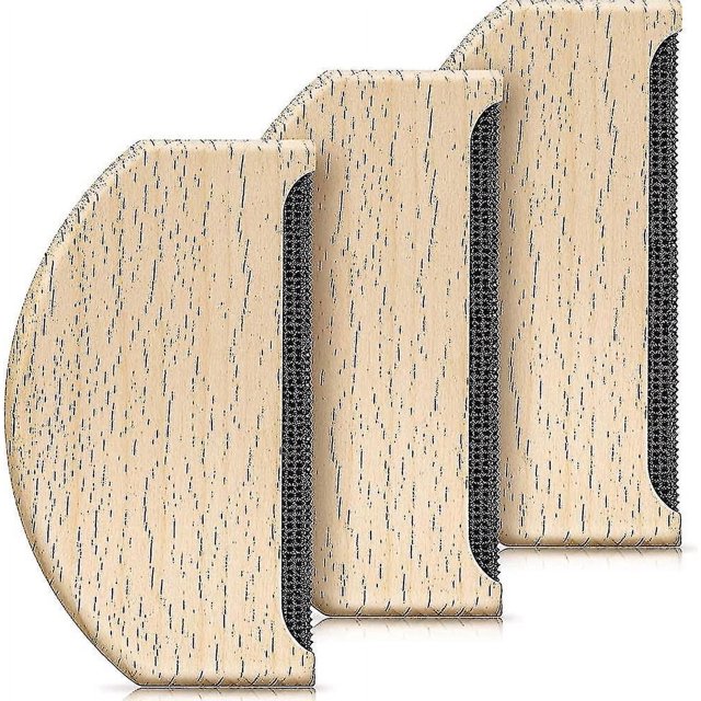Jinsinto Cashmere Comb Sweater Razor Wool Comb Wood Fuzz Plush Fabric Destroyed 3pacs